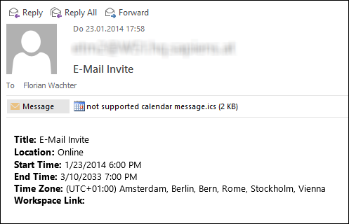 Outlook 365 not Supported Calendar Message.ics – IBM Notes Attachment Error