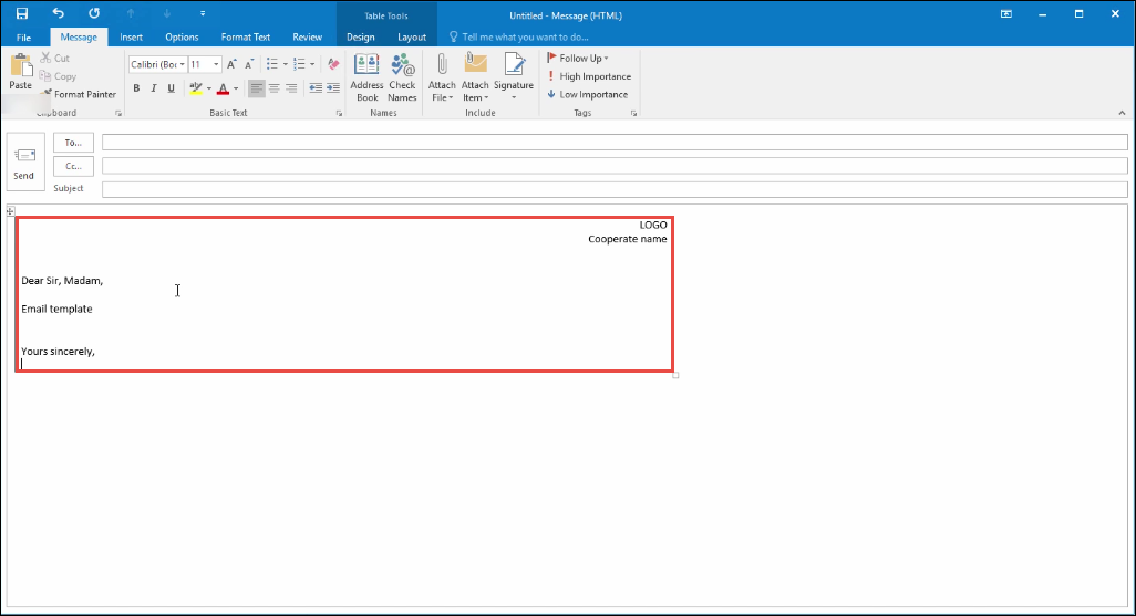 create outlook email script