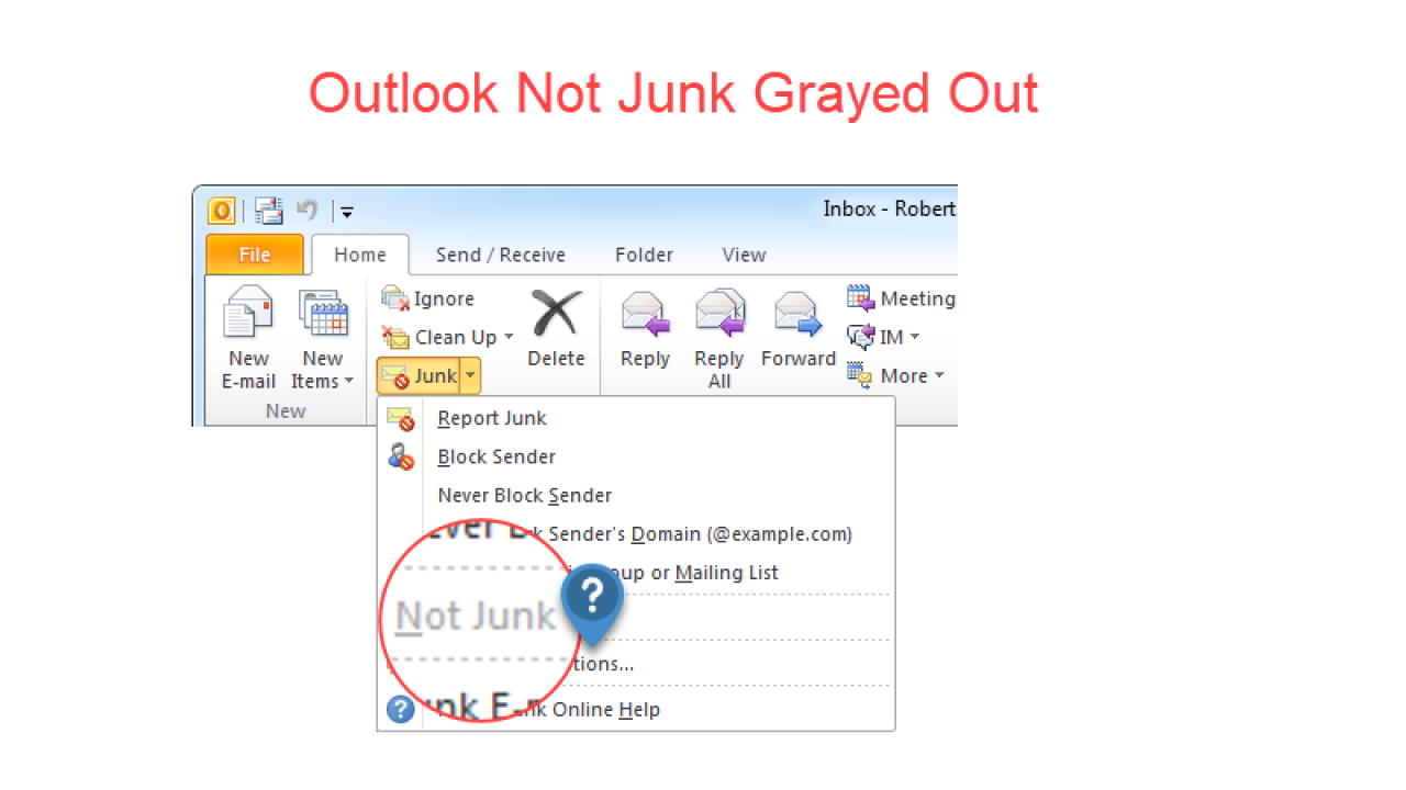 outlook for mac junk mail preferences greyed out