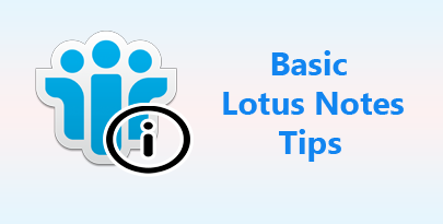 Lotus Notes Tips