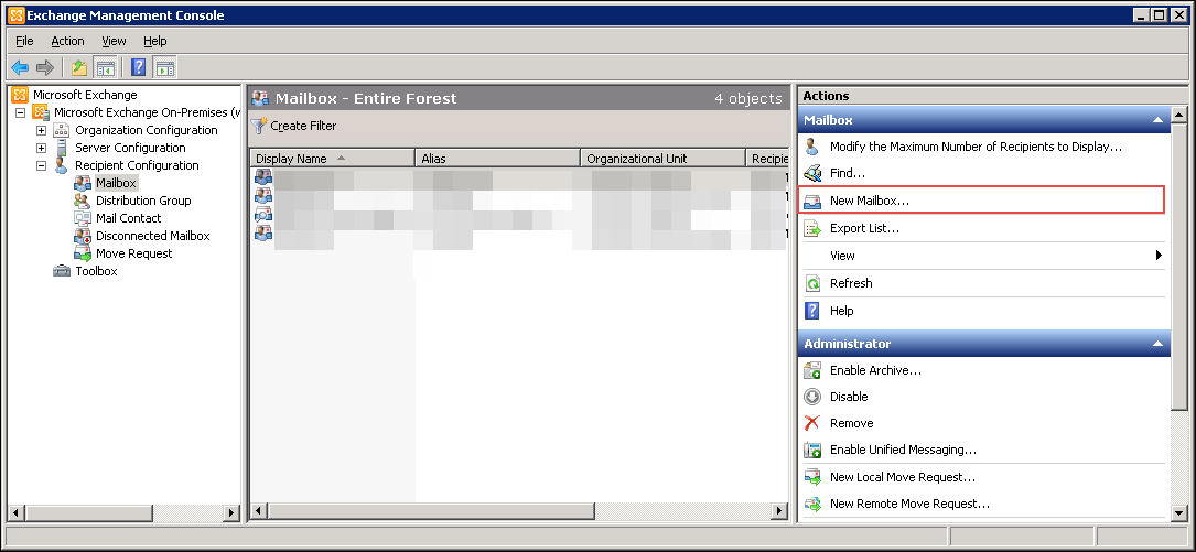 Консоль список пользователей. Консоль управления Exchange 2016. Microsoft Management Console. Exchange 2010. Microsoft Exchange Server.