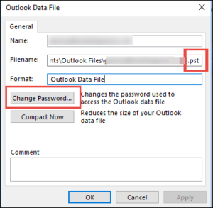 how to remove password from pst file outlook 2007