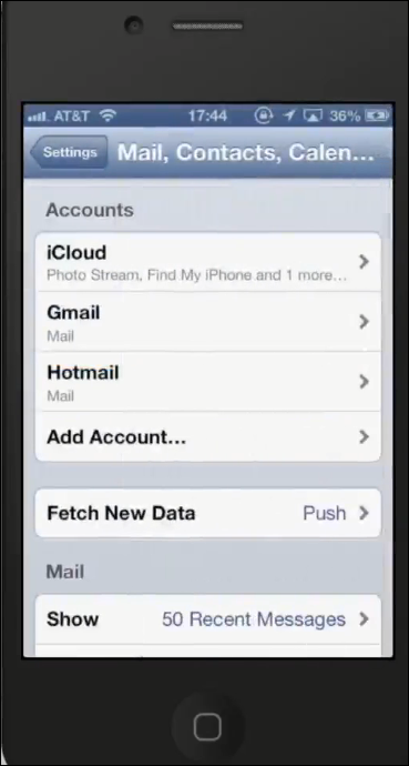 lotus notes 8.5 sync iphone