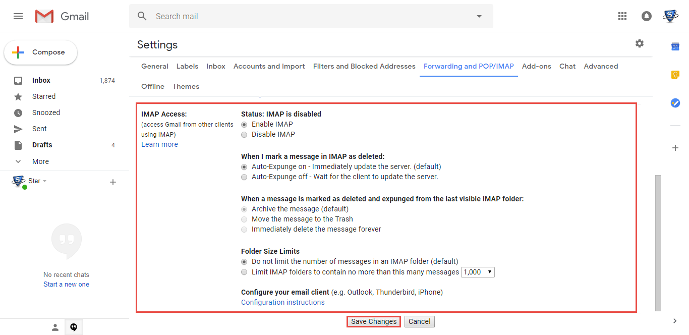 outlook does not send to gmail