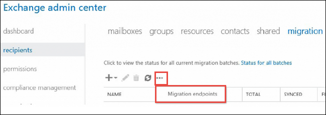 Migration endpoints