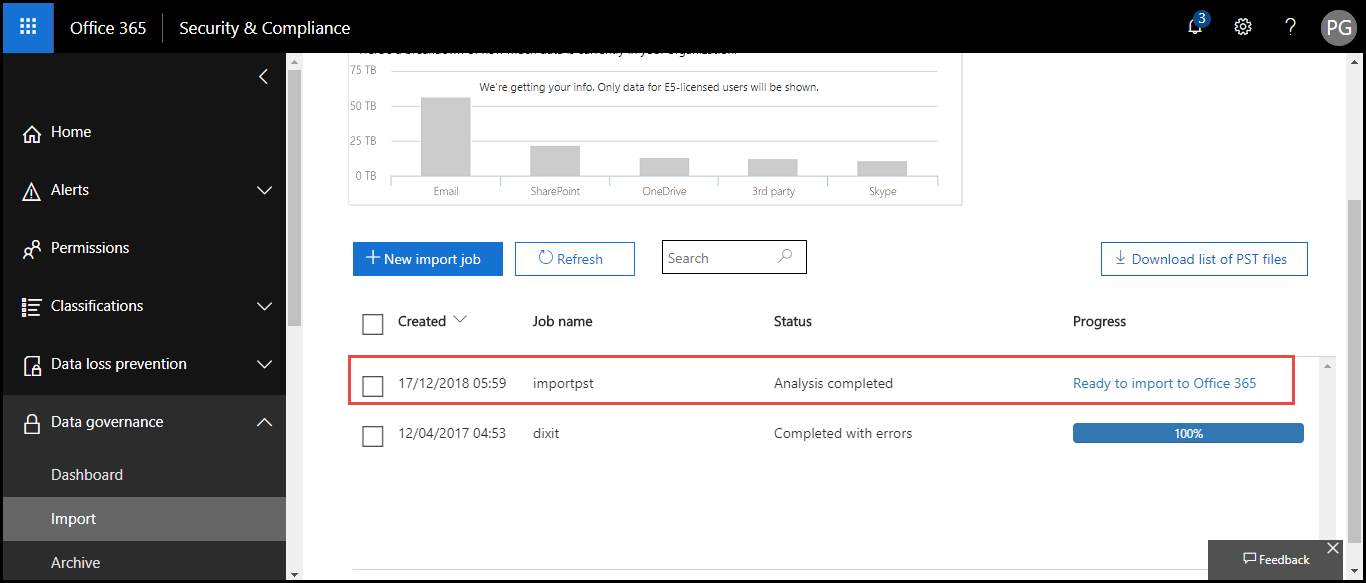 import to Office 365