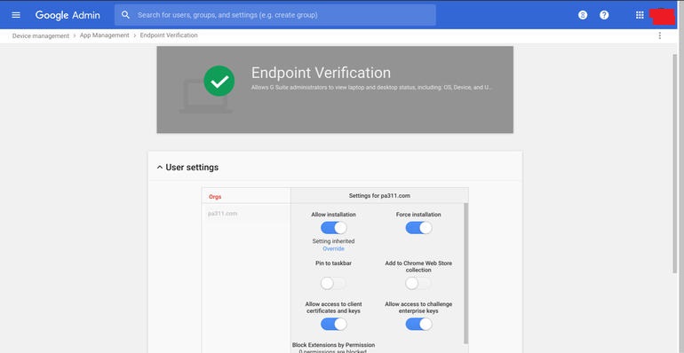 G Suite Endpoint Verification