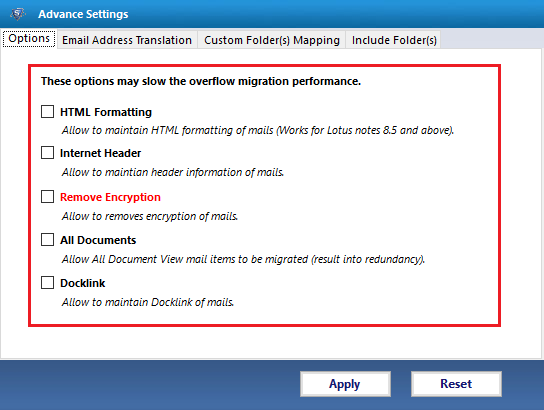 Formatting, Internet Header, Remove Encryption