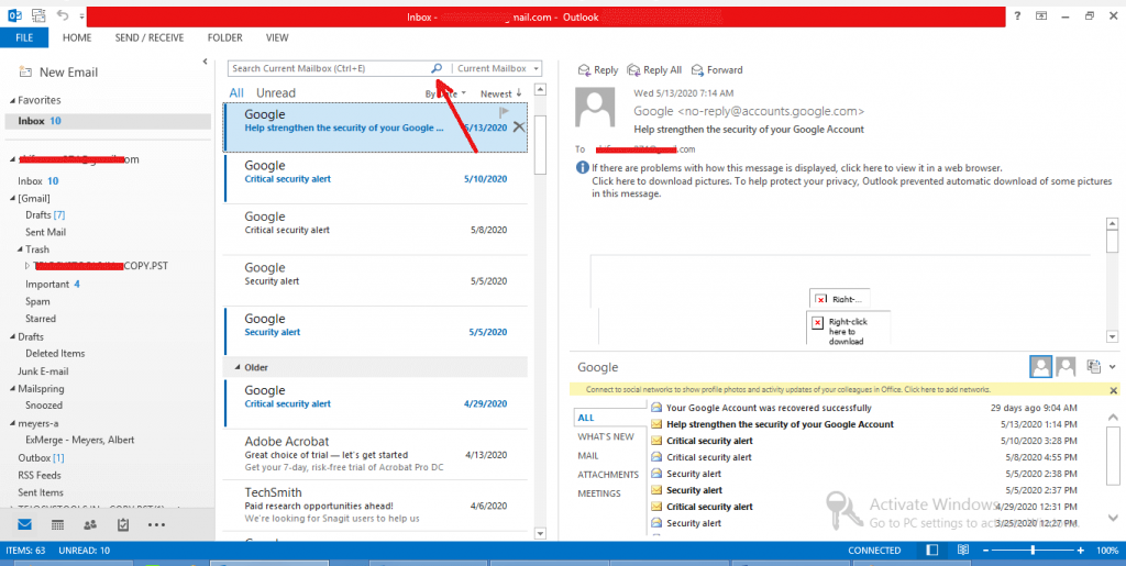 Search an Email in Outlook Manually How to Find Emails from PST Files