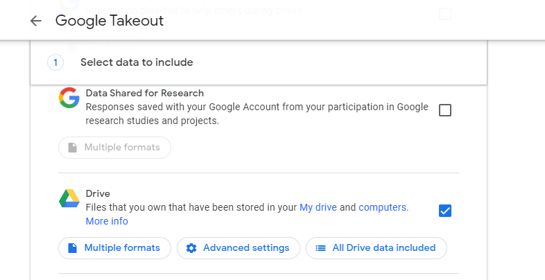 backup Google docs to local drive