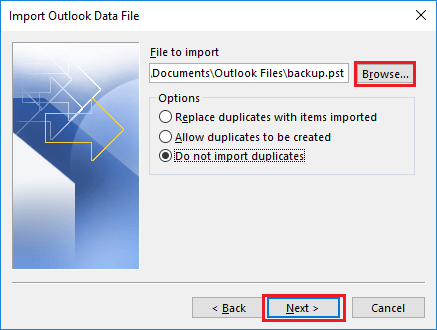 import pst file and merge outlook data files