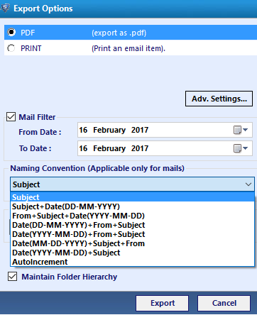 Print Multiple EML Files