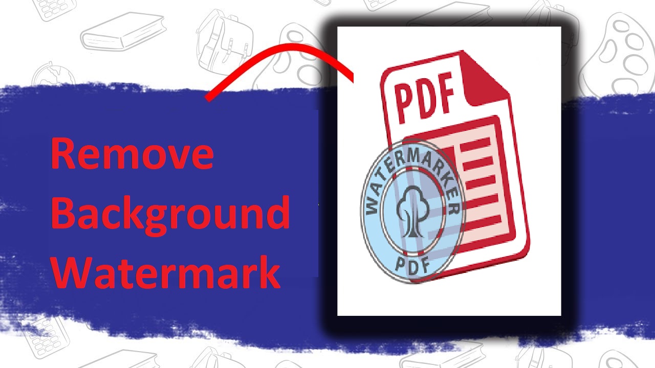 remove background watermark from PDF