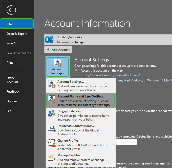 Account Settings