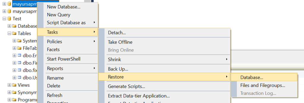 How To Restore Deleted Table Data In Sql Server