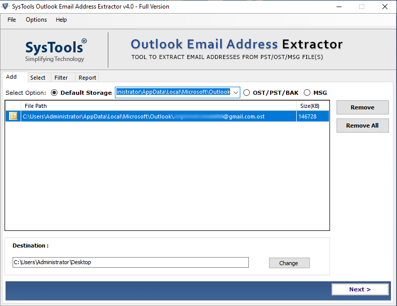 hit on the desired files to add your files into the software