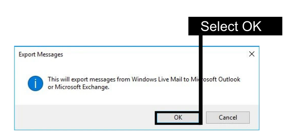 Convert eml to pst via WLM